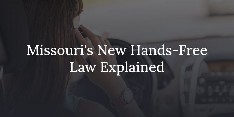 Missouri's new law to combat distracted driving accidents