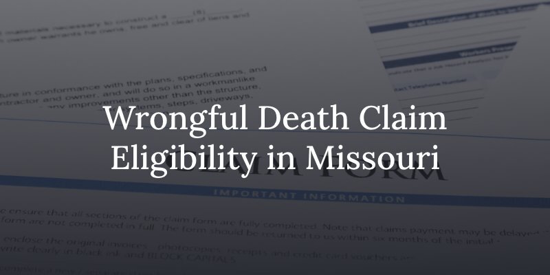 Who can file a wrongful death claim in missouri?