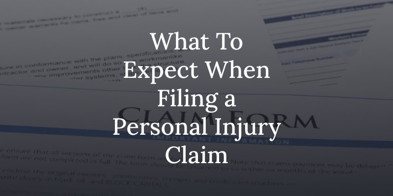 what to expect when filing a personal injury claim