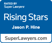 Kansas City personal injury lawyer, Jason Hine Rising Star Award - Super Lawyers