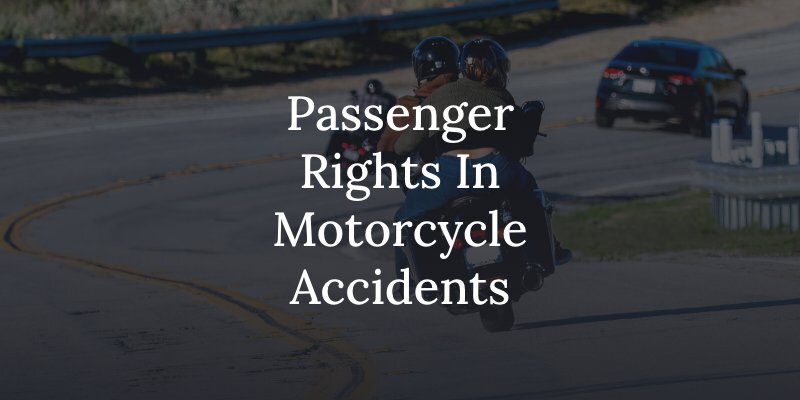 motorcycle passenger rights after an accident