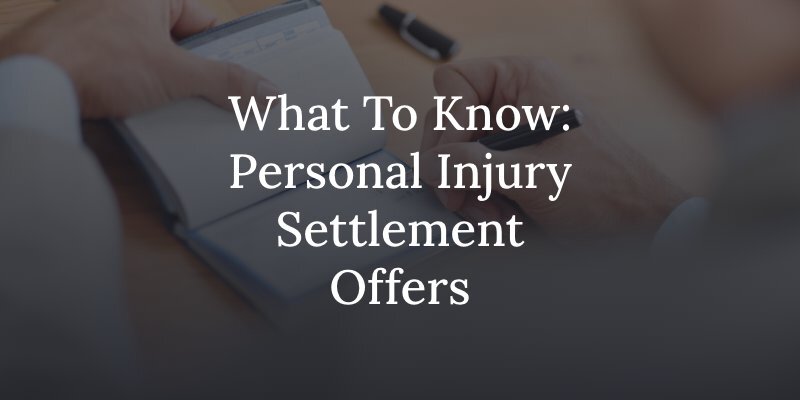 understanding personal injury settlement offers
