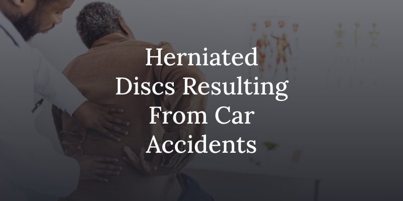can car accidents cause herniated discs
